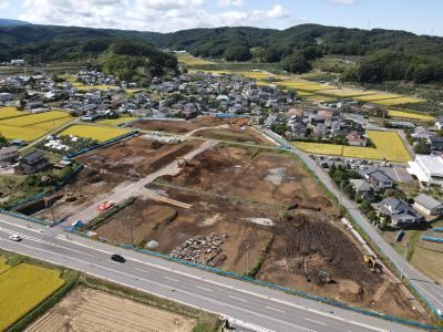 臼田造成工事9月の状況