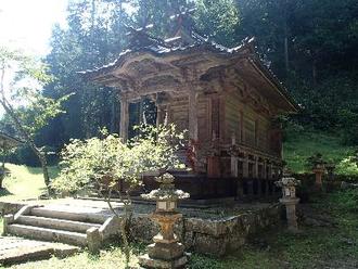 景観重要建造物：山田神社の本殿の写真