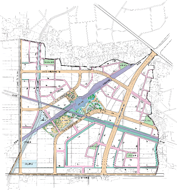 区画整理事業の設計図の画像