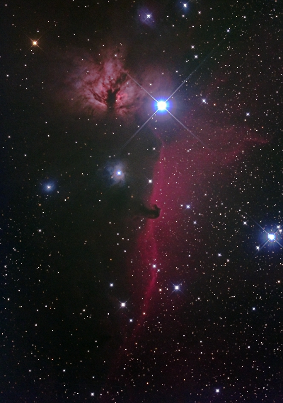 散光星雲　IC434の画像です。