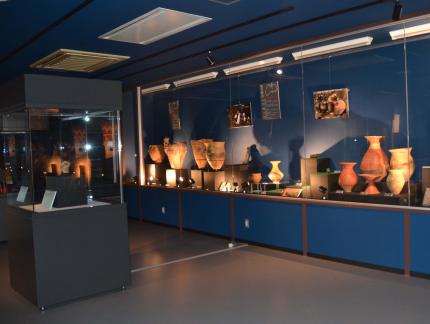 考古遺物展示室の内観の画像