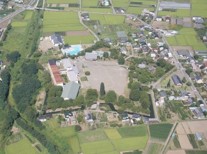 龍岡城の空撮写真です。
