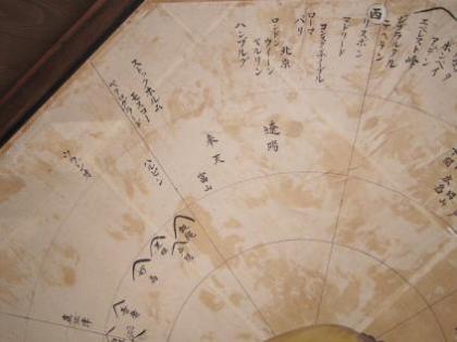 方位図の拡大写真です。