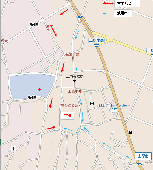 会館付近道路図