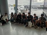 空港での様子