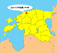 エストニアの地図