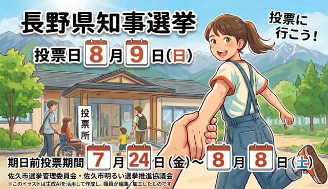 令和8年8月9日執行　長野県知事選挙について