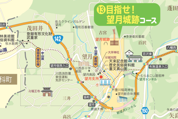 目指せ！望月城跡コース