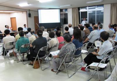 説明会の様子の写真