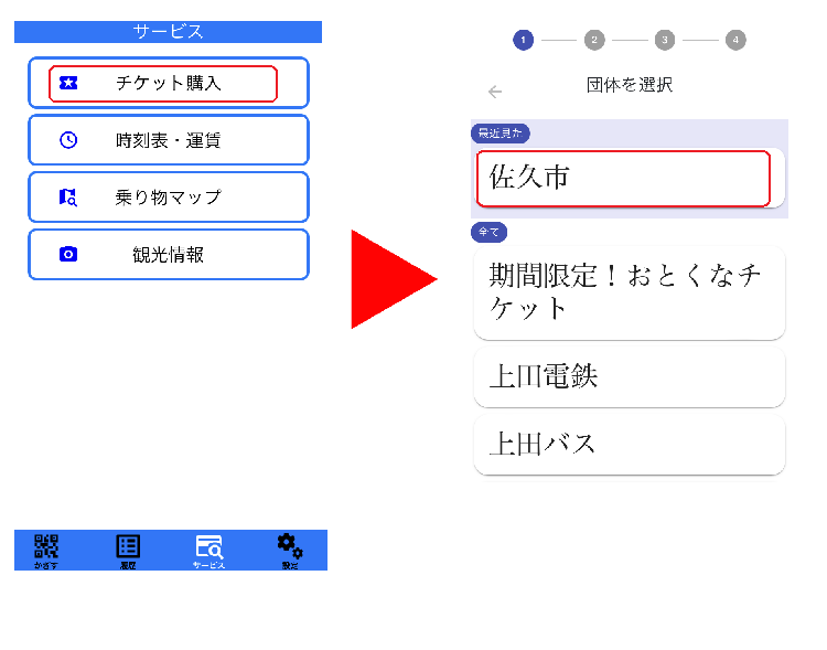 1番目のチャージ説明画面