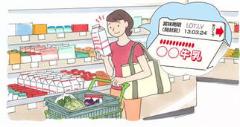 買い物をしている場面の画像