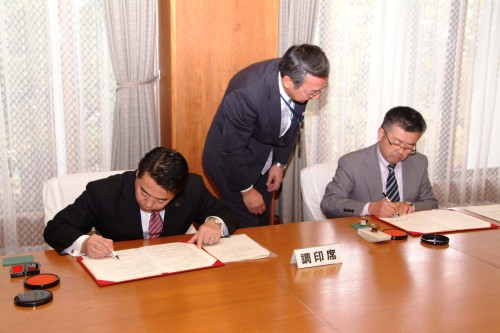 佐久市建設業協会と災害時における応急措置に関する協定を締結