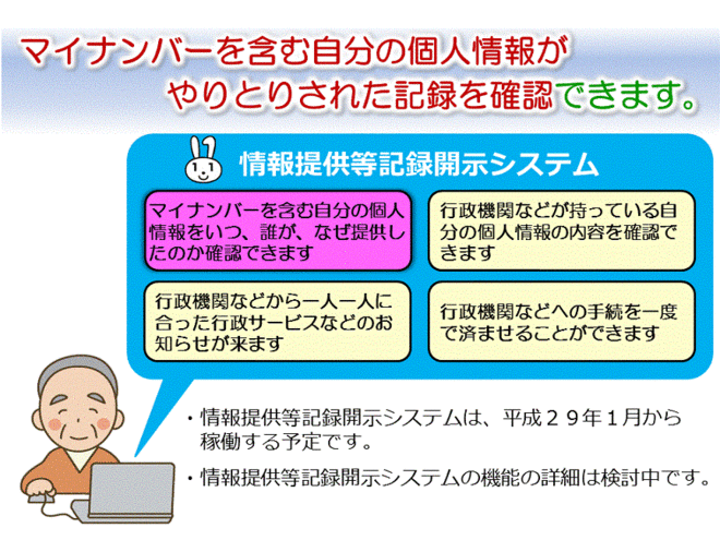マイ・ポータル（情報提供等記録開示システム）を図示した画像