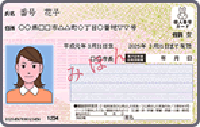 マイナンバーカードの見本