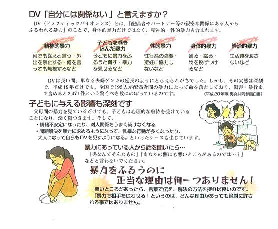 DVに関する説明画像