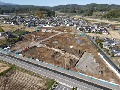 臼田造成工事10月の状況