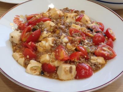 トマト入り麻婆豆腐の写真