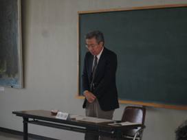 臼田まちづくり協議会会長あいさつの様子