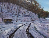 《木漏れ日の雪道》高柳剛士