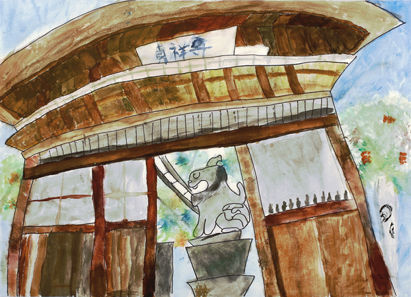 泉小学校 6学年 古川心音《貞祥寺》