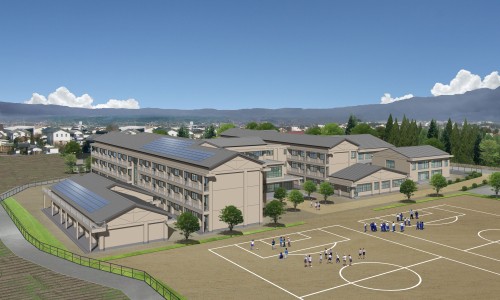 新岩村田小学校完成イメージ図の画像