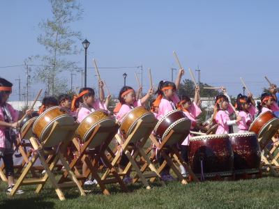 中佐都保育園児の皆さんによる太鼓の演奏の画像