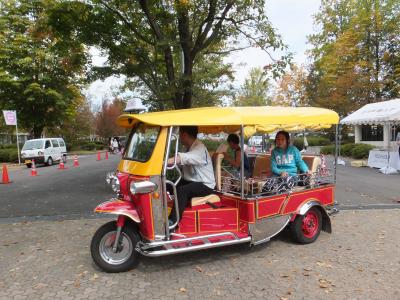 「オカーゴ」に体験乗車する来場者の画像