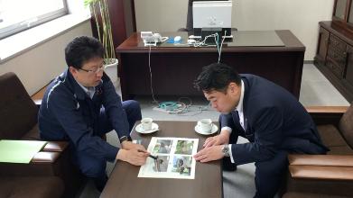 大西市長との面会の様子の画像