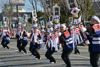 幼年消防クラブの演技披露の画像