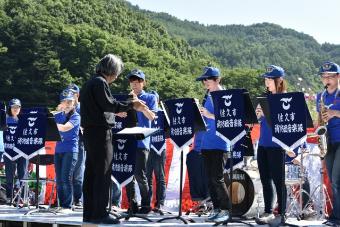 佐久市消防団音楽隊による演奏の画像