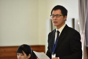 研修団代表の羅さんの画像