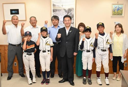 選手の皆様と1