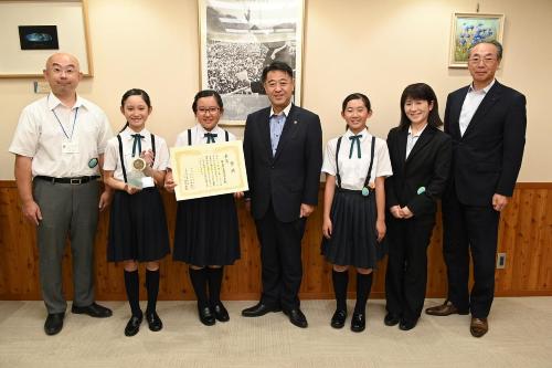 野沢小合唱部の皆様と1