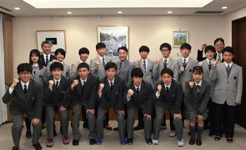 佐久長聖スケート部の皆様と1