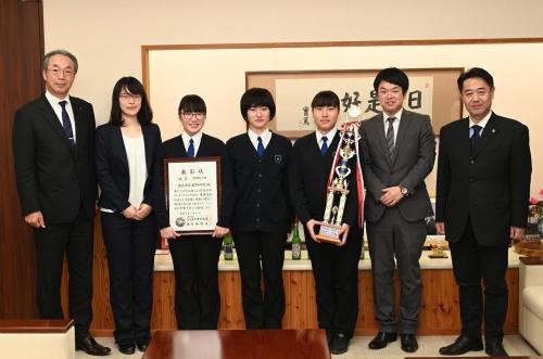 浅間中学吹奏楽部の皆様と1