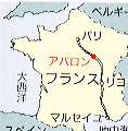 アバロン市の位置を示す地図