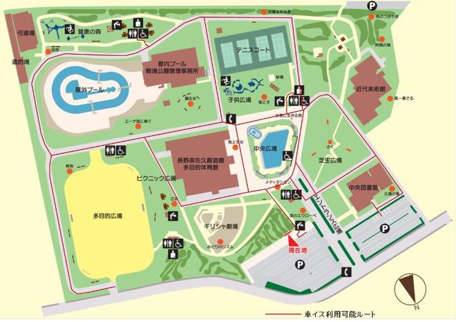 駒場公園配置図画像