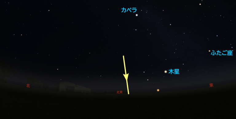 8月23日のISS通過予想（1回目）