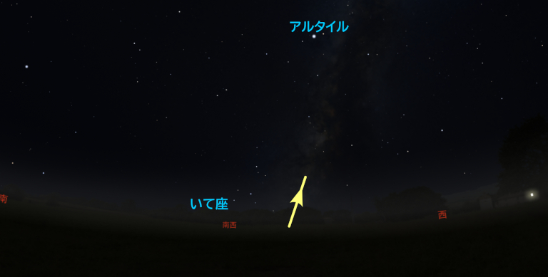 11月10日(2回目)のISS通過予想