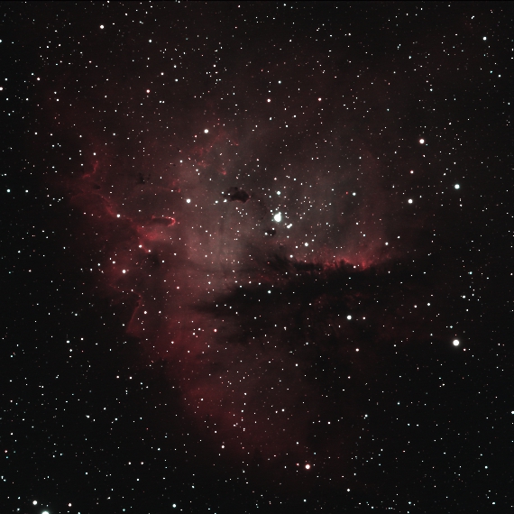 散光星雲　NGC281の画像です。