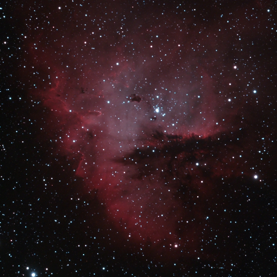 散光星雲　NGC281の画像です。