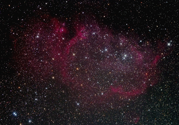 散光星雲IC1848の画像です。