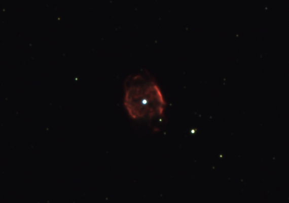 惑星状星雲　NGC40の画像です。