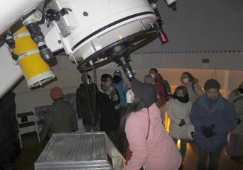冬の星空観望会のようす