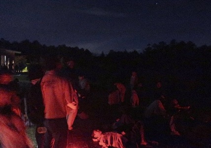 ペルセウス座流星群観望会のようす