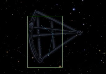 ろくぶんぎ座の星座絵です。