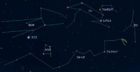 うみへび座の星図です。