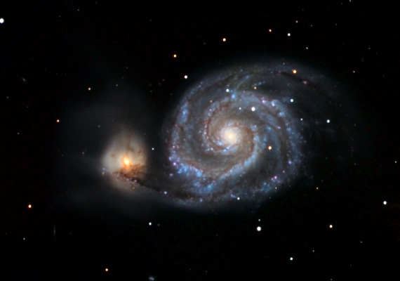 銀河　M51の画像です。