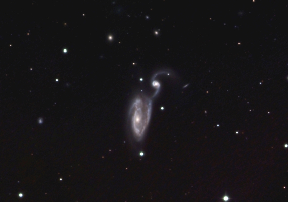 銀河　NGC5394-5の画像です。