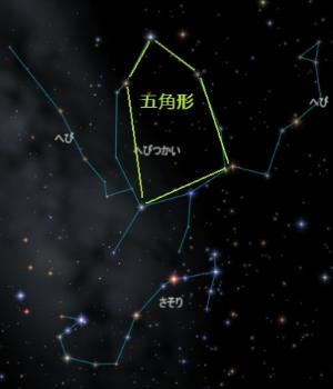 へびつかい座・へび座の星図です。